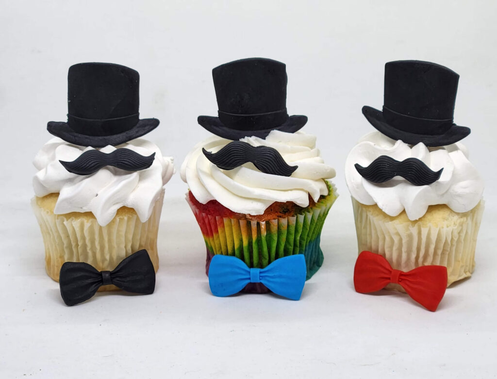 Moustache Cake Topper Without Fondant Skills