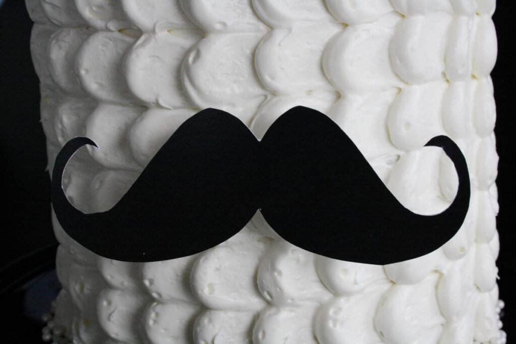 Moustache Cake Topper Without Fondant Skills